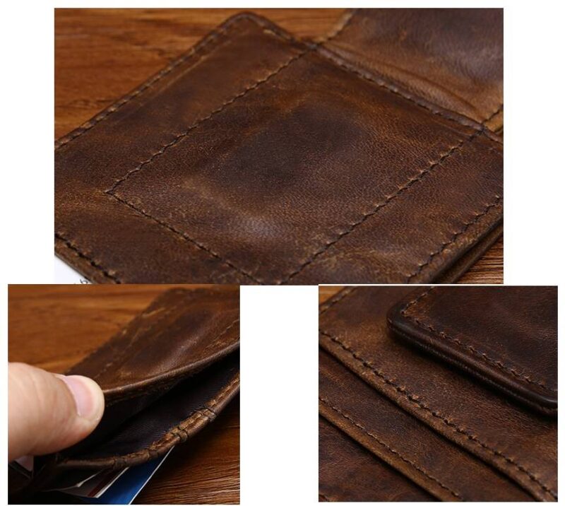 leather money clip wallet